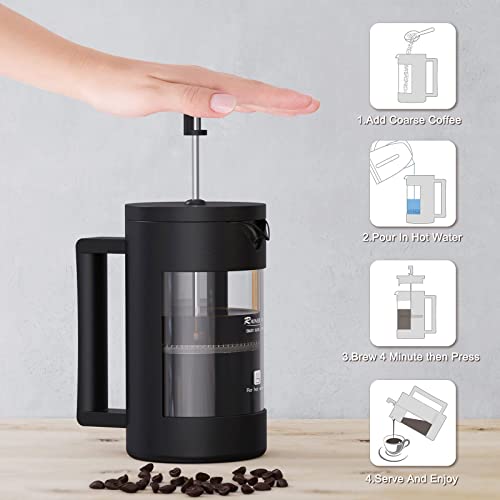 Versatile French Press Coffee Maker: Your Perfect Companion for Camping and Everyday Brews.