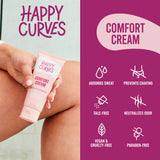 HAPPY NUTS and HAPPY CURVES Comfort Cream His and Hers Set - Anti-Chafing Sweat Defense, Odor Control, Aluminum-Free Mens Deodorant & Hygiene Product