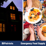 4Patriots: 4-Week Emergency Food Supply Survival Kit, Perfect for Camping, Freeze Dried Preparedness Food, Designed to Last 25 Years, Be Ready with 192 Servings of Delicious Breakfast, Lunch, & Dinner