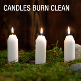 UCO 9-Hour Survival Long-Burning Emergency Candles for Lantern, White, 20 Pack, Unscented