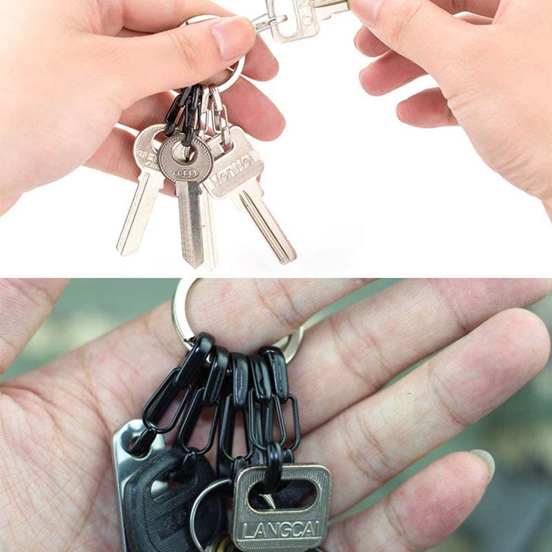 "Unlock Versatility with 5Pcs Mini Carabiner Clips: Your Ultimate EDC Keychain Accessory"