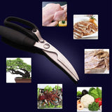 Stainless Steel Multifunctional Kitchen Scissors: Powerful Poultry Shears for Precision Cutting