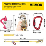 VEVOR Positioning Lanyard: Reliable Fall Protection for Arborist Climbing