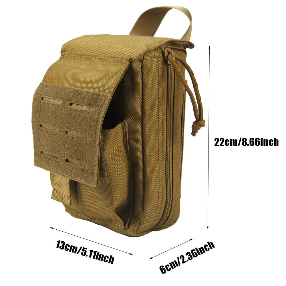 Tactical Molle First Aid Kit: Durable 1000D Nylon Emergency Lifesaving Pouch