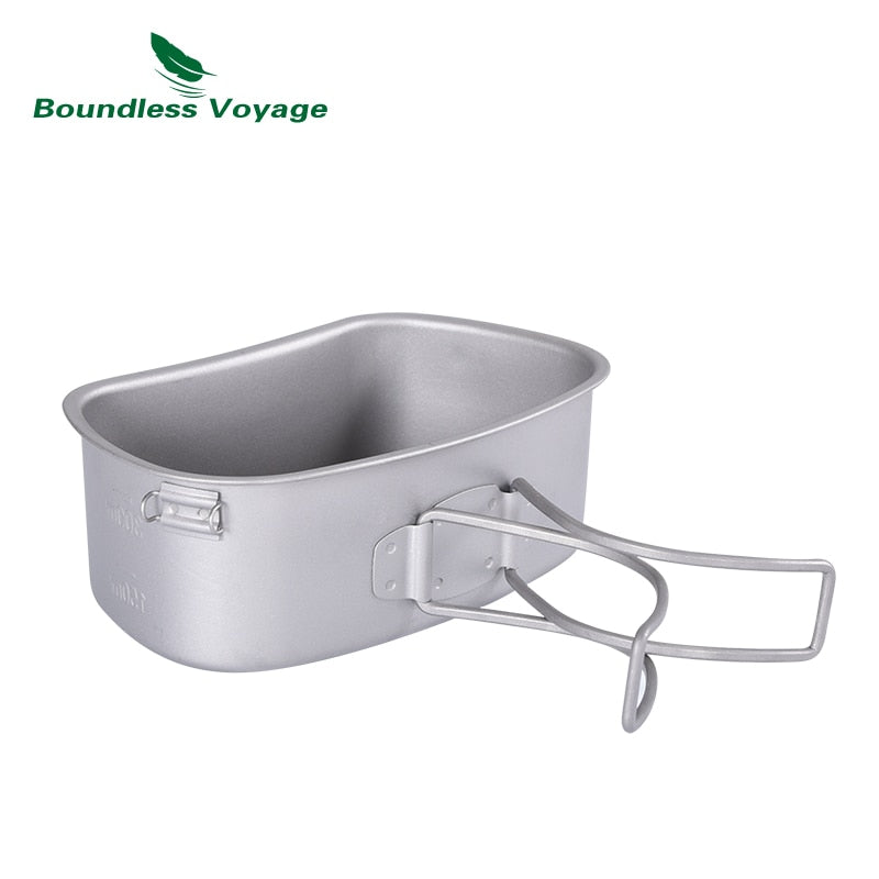 Boundless Voyage Titanium Military Canteen Set: Unleash Your Outdoor Culinary Prowess