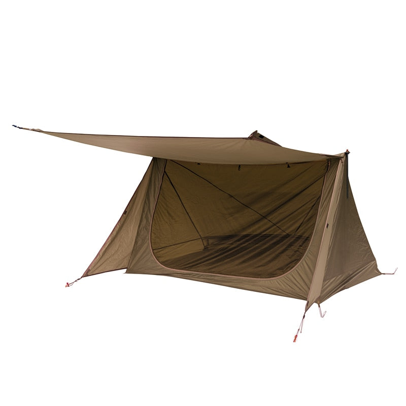 OneTigris BACKWOODS BUNGALOW: Ultralight Baker Style Tent for Solo Bushcrafters & Hikers