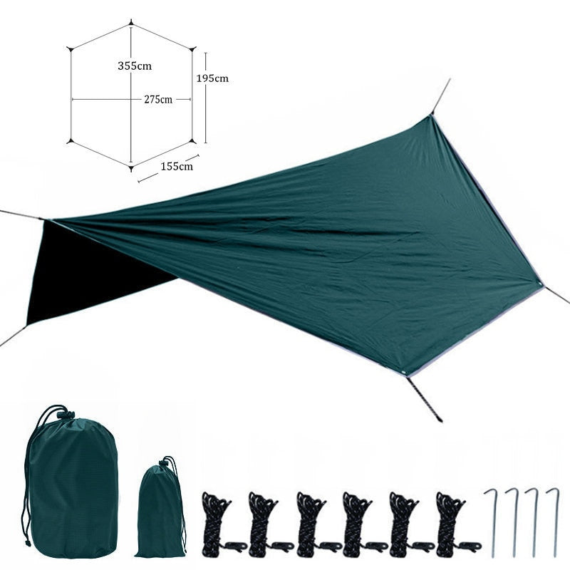 "Ultimate Outdoor Comfort: 210T Waterproof Tarp Tent - Your Versatile Shelter for Adventure and Relaxation"