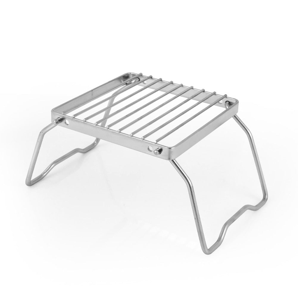 Grill Anywhere, Anytime: Portable Stainless Steel Campfire Grill for Outdoor Adventures