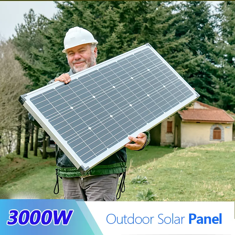 Power Your Adventures: High-Efficiency 1000W-3000W Solar Panels for Outdoor Charging - FOXSUR Brand