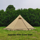 "Unleash Adventure: 3-4 Person Ultralight Pyramid Camping Tent with Chimney Hole"