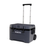 IGLOO Ice Chest Cold Storage 52 QT with Grey Wheels - Reliable Outdoor Camping Equipment