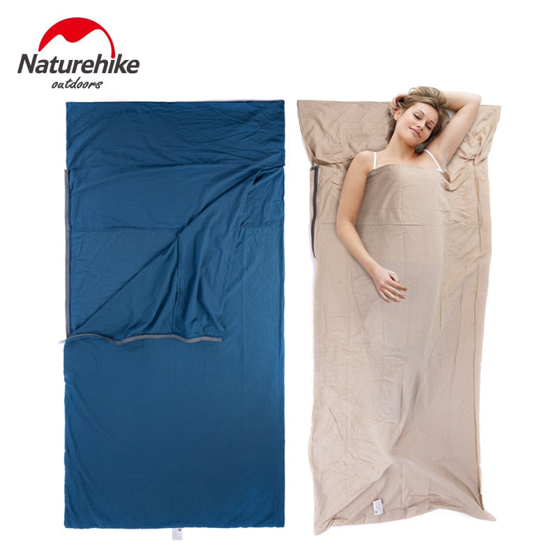 Naturehike NH15S012-D Cotton Sleeping Bag Liner: Ultra-Light, Portable, and Comfortable for Outdoor Adventures