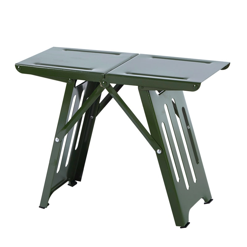 Sturdy and Portable Steel Camping Stool Chair for Outdoor Adventures