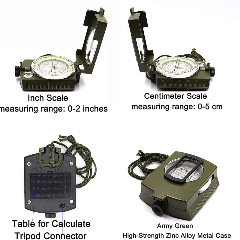 Navigate with Precision: Professional Military Compass for Outdoor Survival
