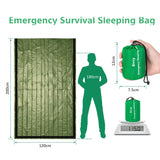 Stay Warm, Stay Alive: Waterproof Lightweight Thermal Emergency Sleeping Bag - Your Ultimate Survival Blanket for Unpredictable Adventures