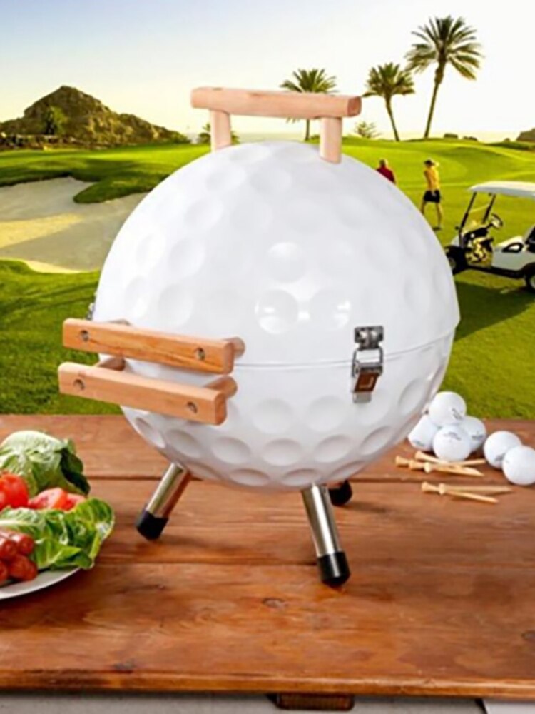14 Inch Outdoor BBQ Grill Portable Golf Ball