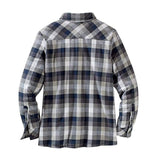 Men's Fleece-Lined Flannel Shirt Jacket: Stylish Warmth for Fall and Winter