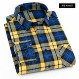 Casual Cool: Embrace the Season in Style with our New Brushed Red Plaid Men's Shirt - Perfect for Business or Leisure