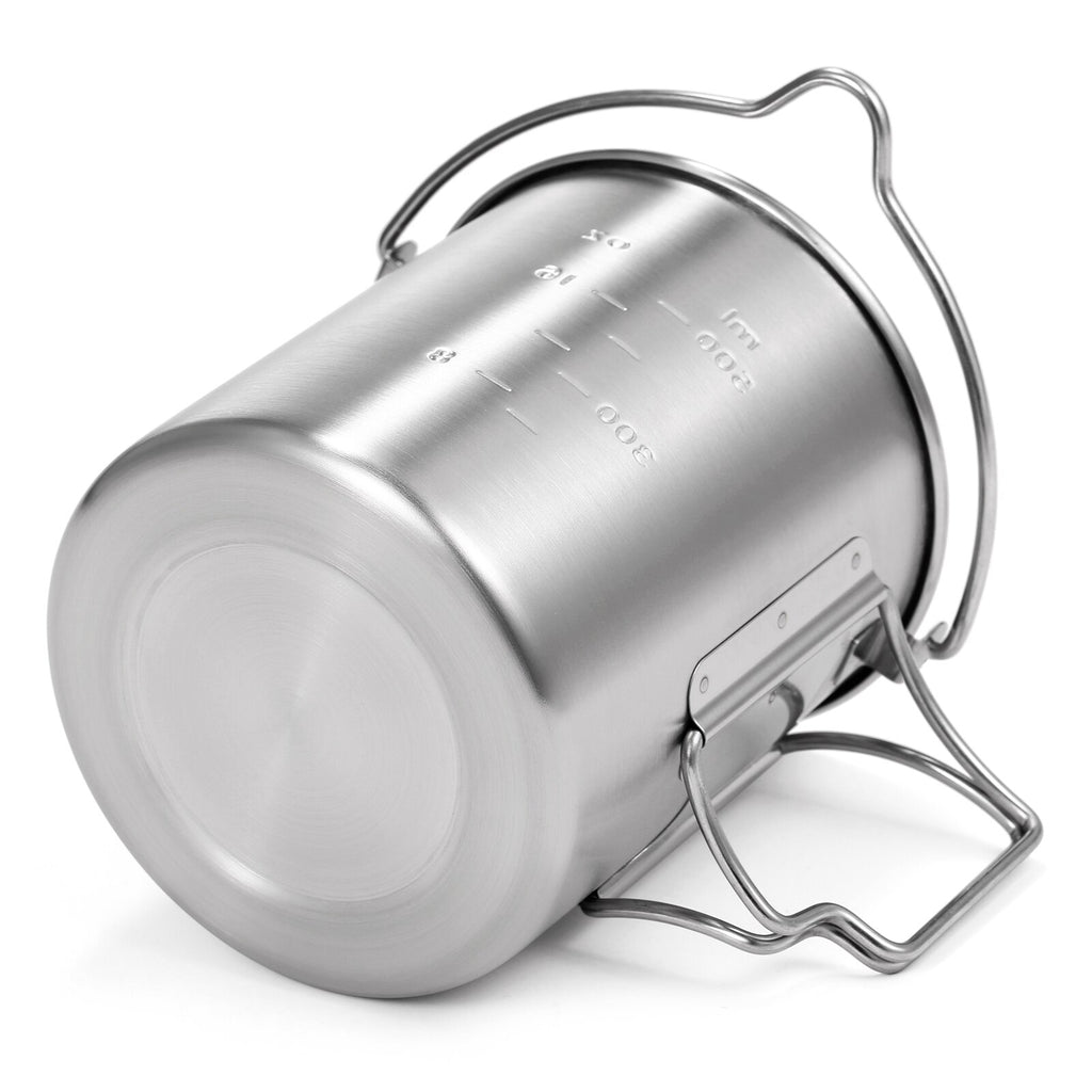 Lixada 750ml Stainless Steel Pot - Portable and Durable for Outdoor Cooking Adventures