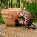 Hand Carved Cup Scandinavian Kuksa Wooden Mug