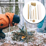 Bow Drill Friction Fire Starter Kit