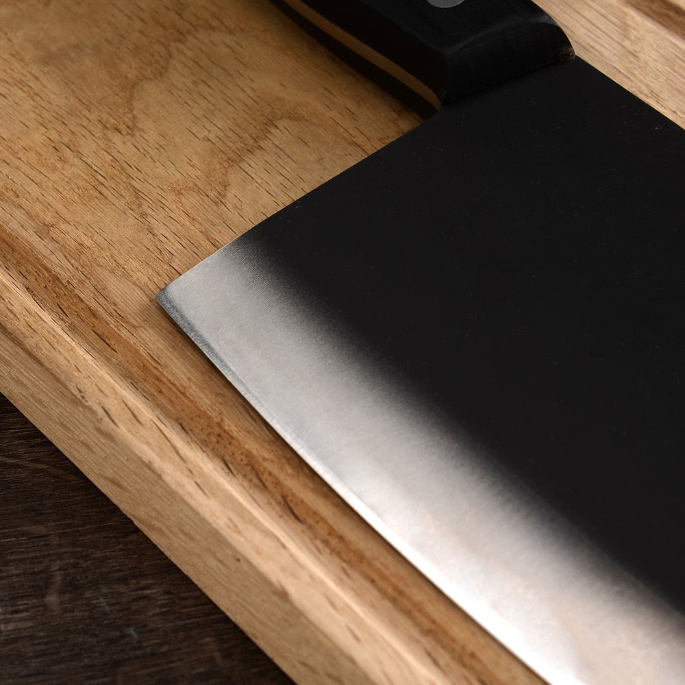 XYj Carve it Up: The Carabiner Butcher Knife with Full Tang Pakkawood Handle