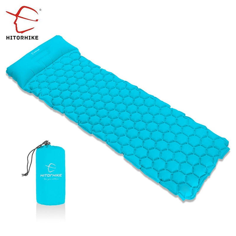 Comfortable Camping with the Inflatable Sleeping Pad & Pillows Set