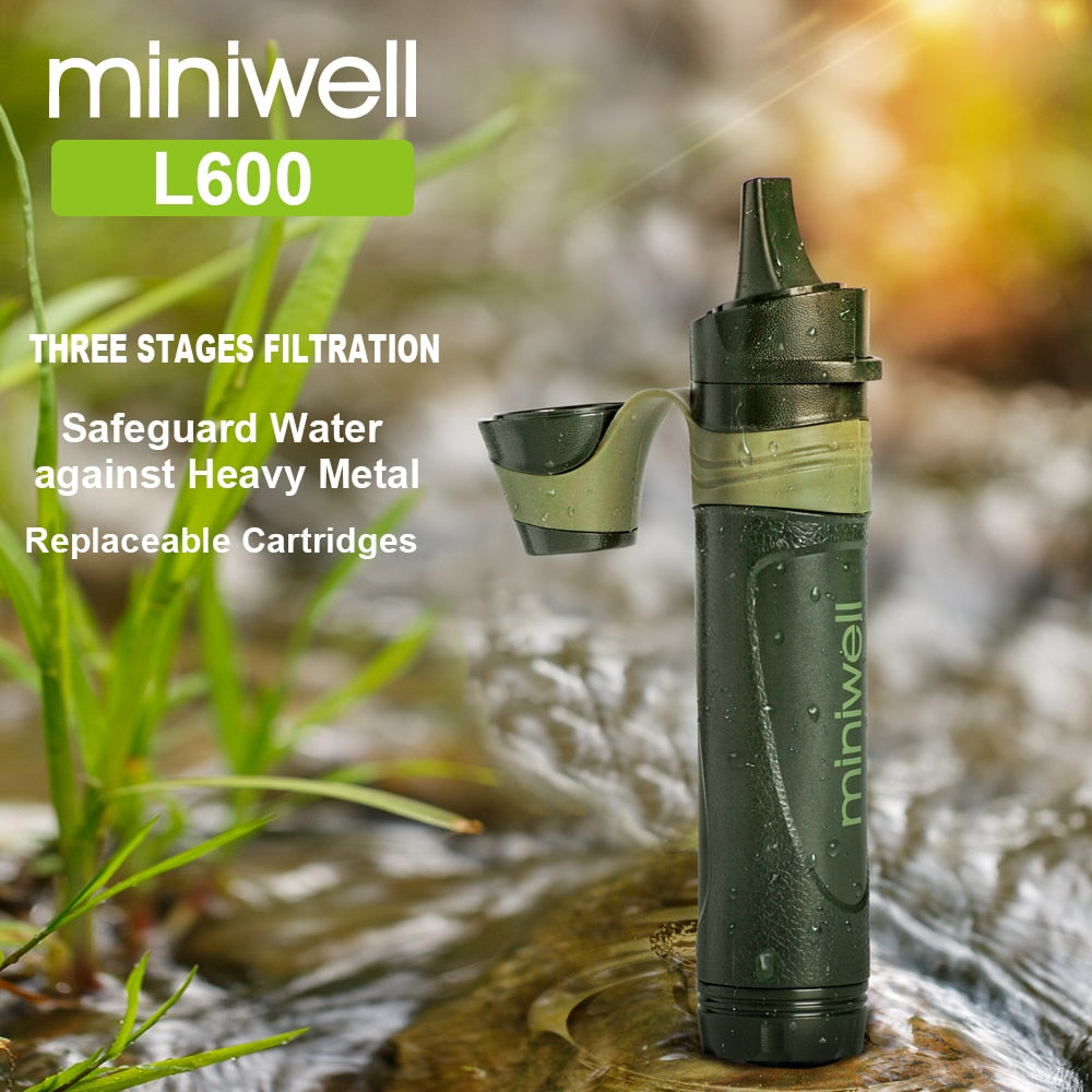 Quench Your Thirst, Stay Safe: Miniwell L600 Portable Straw Water Filter for Outdoor Survival