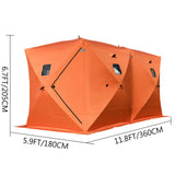 The Catch of the Day: 8-Person Pop-Up Ice Fishing Tent