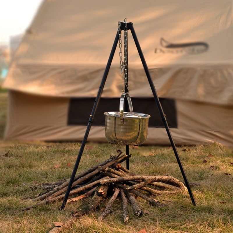 Desert Fox Outdoor Large Campfire Stand: Elevate Your Campfire Cooking